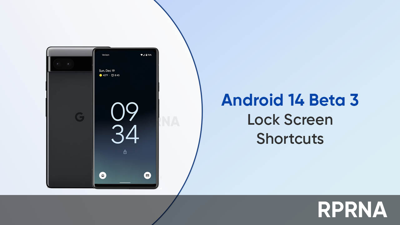 Android 14 beta 3 lock screen shortcuts