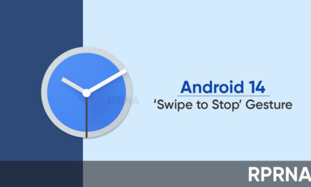 Android 14 Swipe to Stop Clock