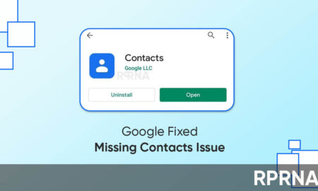 Google fixed missing contacts issue