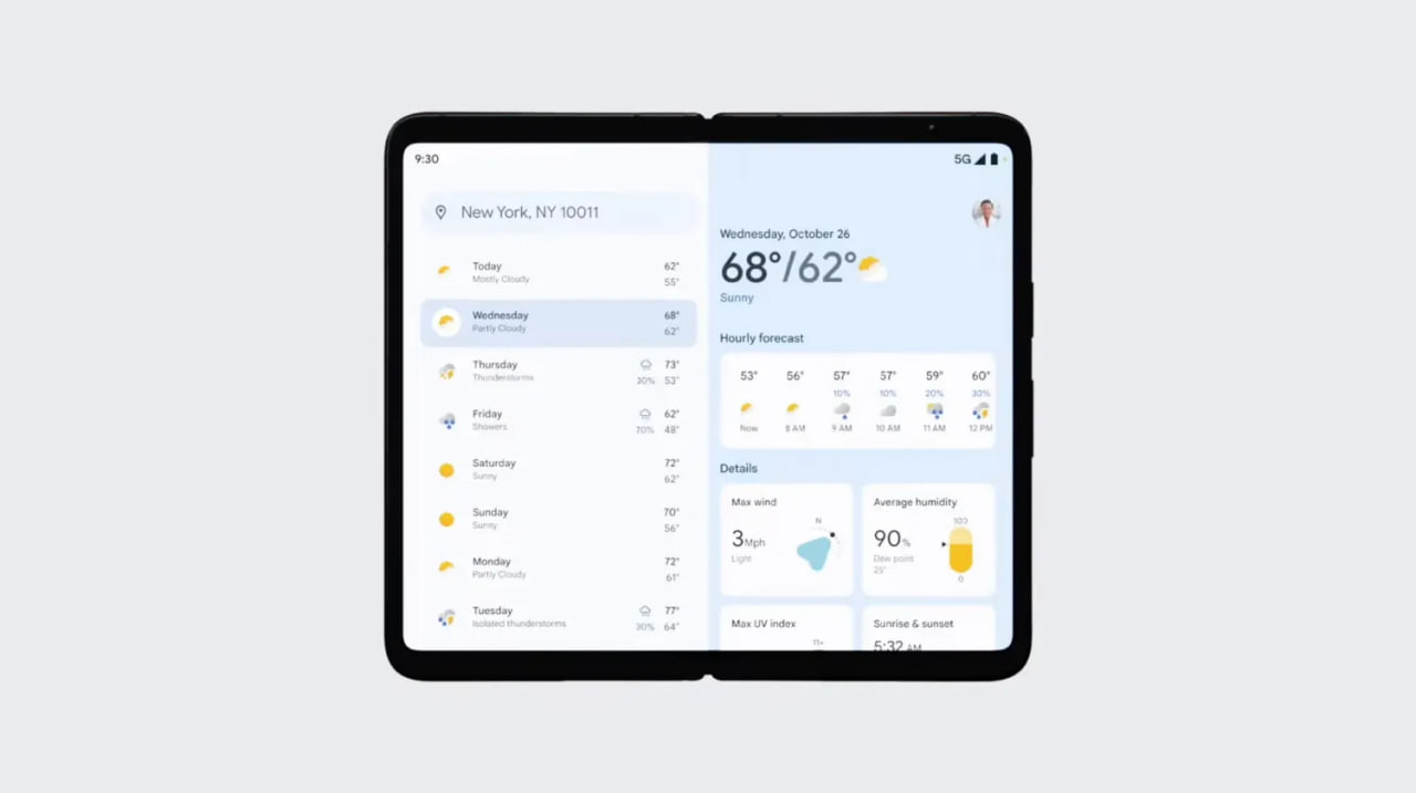 Google Weather app Android