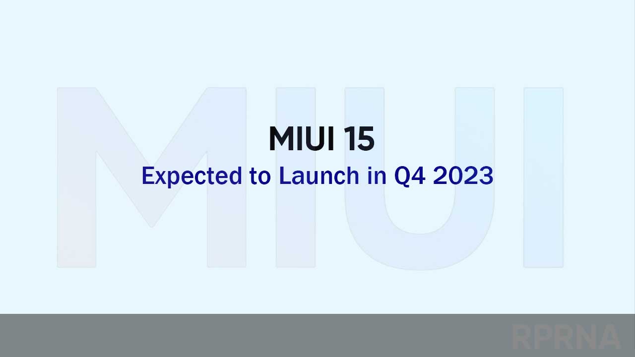 MIUI 15 launch