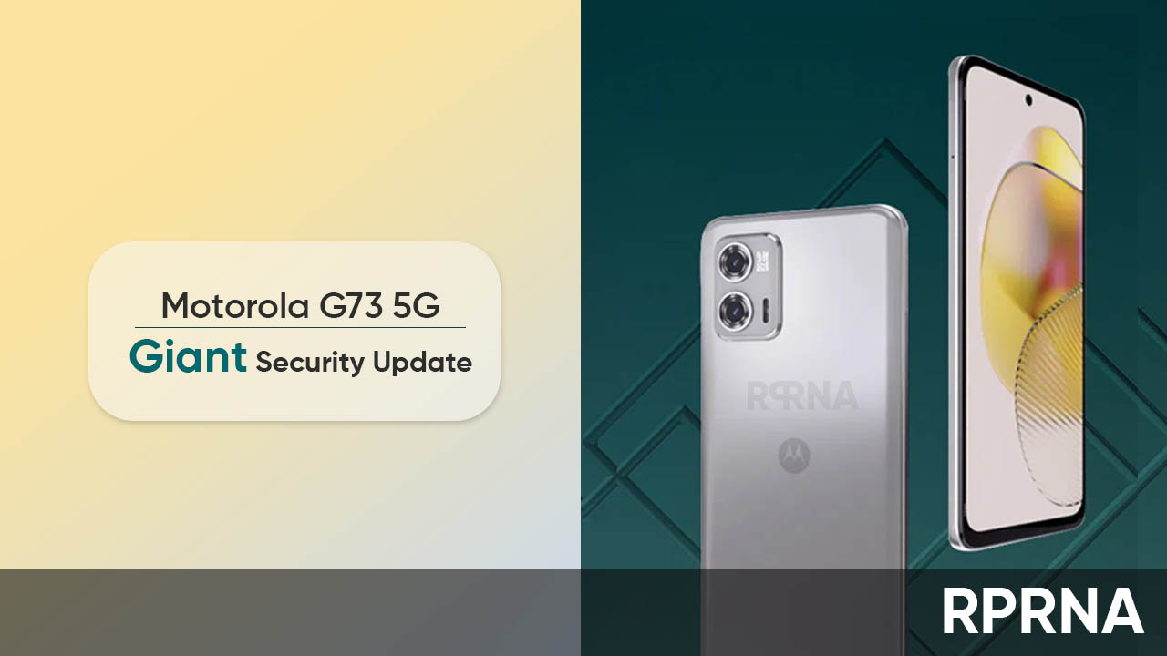 Motorola G73 5G is receiving a giant Android security update - RPRNA