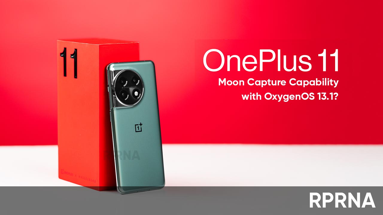 OnePlus 11 Moon capture OxygenOS 13.1