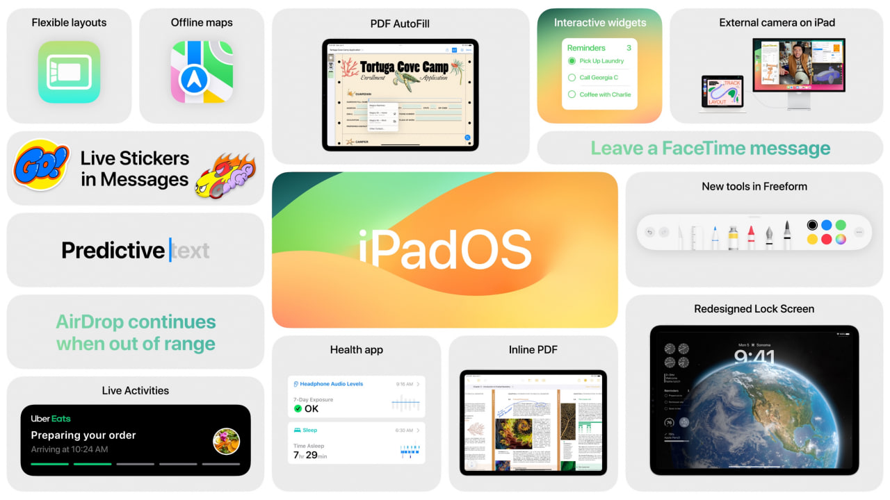 Apple iPadOS 17 announced