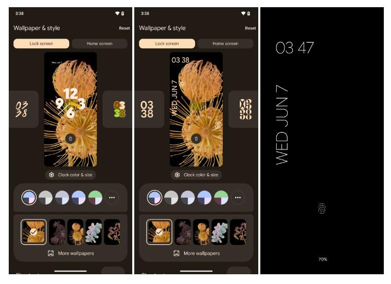 Android 14 beta 3 lock screen shortcuts