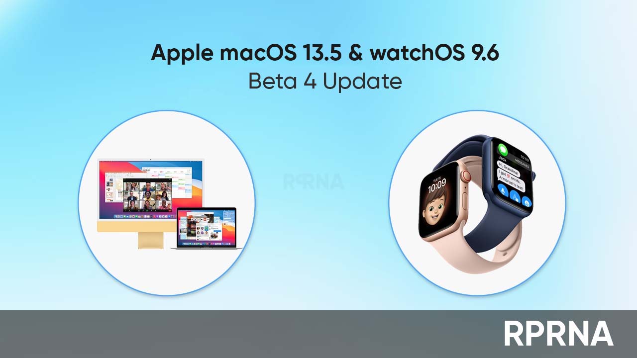 Apple macOS 13.5 watchOS 9.6 beta 4