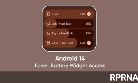 Android 14 battery widget