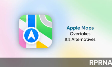 Apple Maps features Google