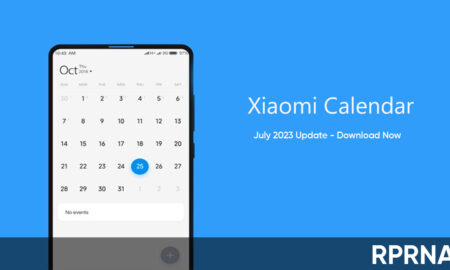 Xiaomi Calendar July 2023 update