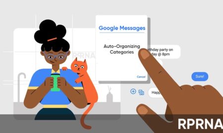 Google Messages auto-organizing categories