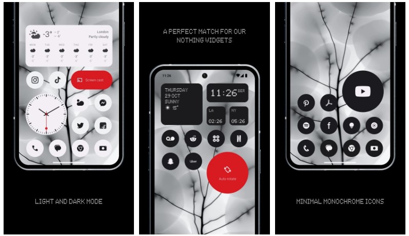 Nothing Phone 2 monochrome icons