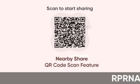 Nearby Share QR code feature