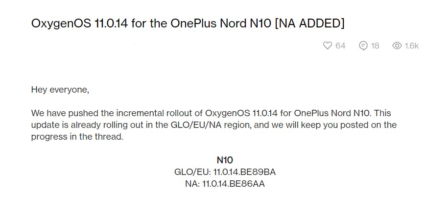 OnePlus Nord N10 July 2023 North America