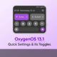 OxygenOS 13.1 quick toggles panel