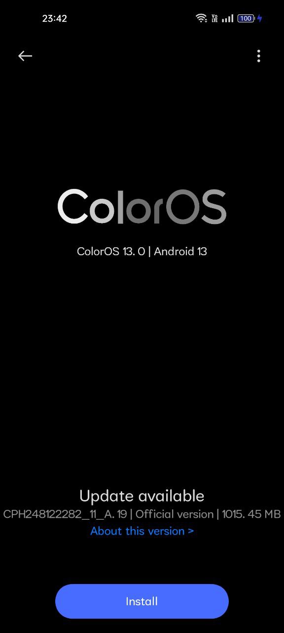 OPPO Reno 8T June 2023 ColorOS update