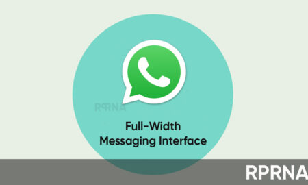 WhatsApp full-width messaging interface