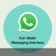 WhatsApp full-width messaging interface