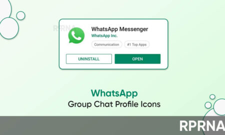 WhatsApp group chat profile icons