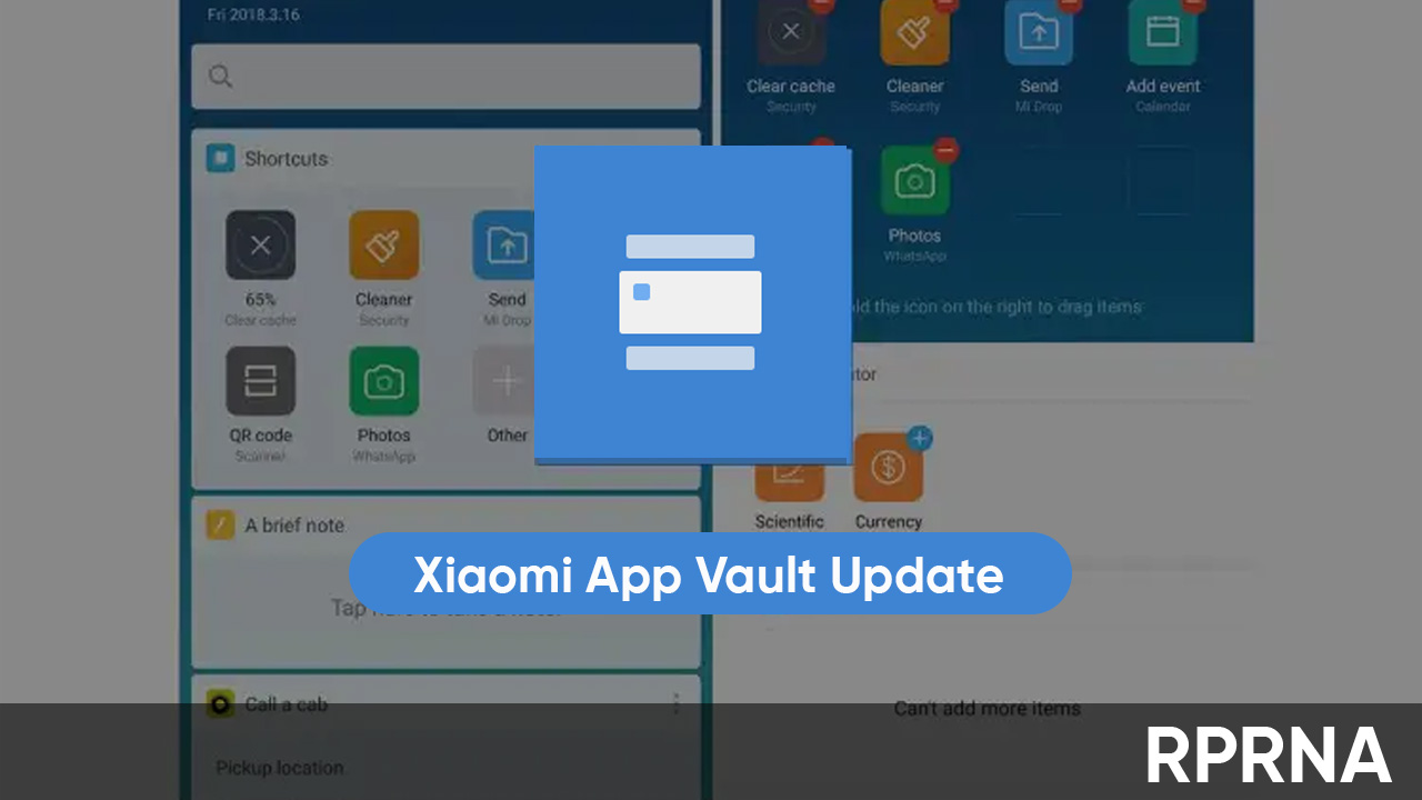 Xiaomi App vault September 2023 update