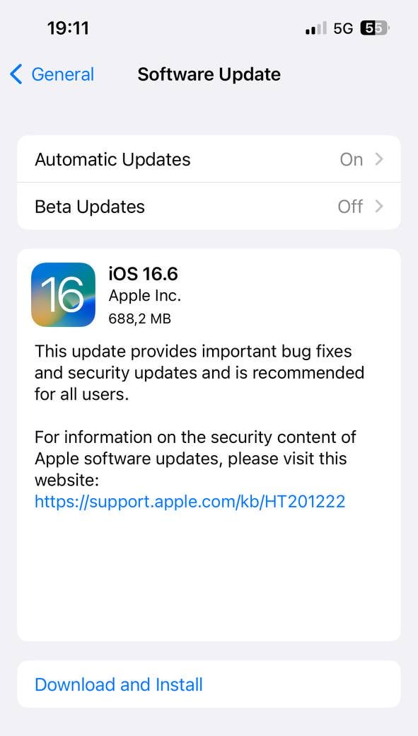 Apple iOS 16.6 fixes