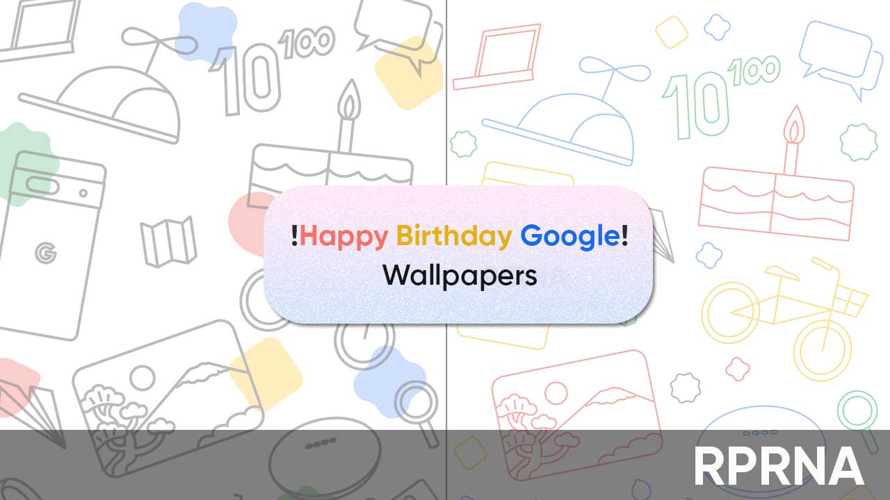 Google 25th birthday wallpapers
