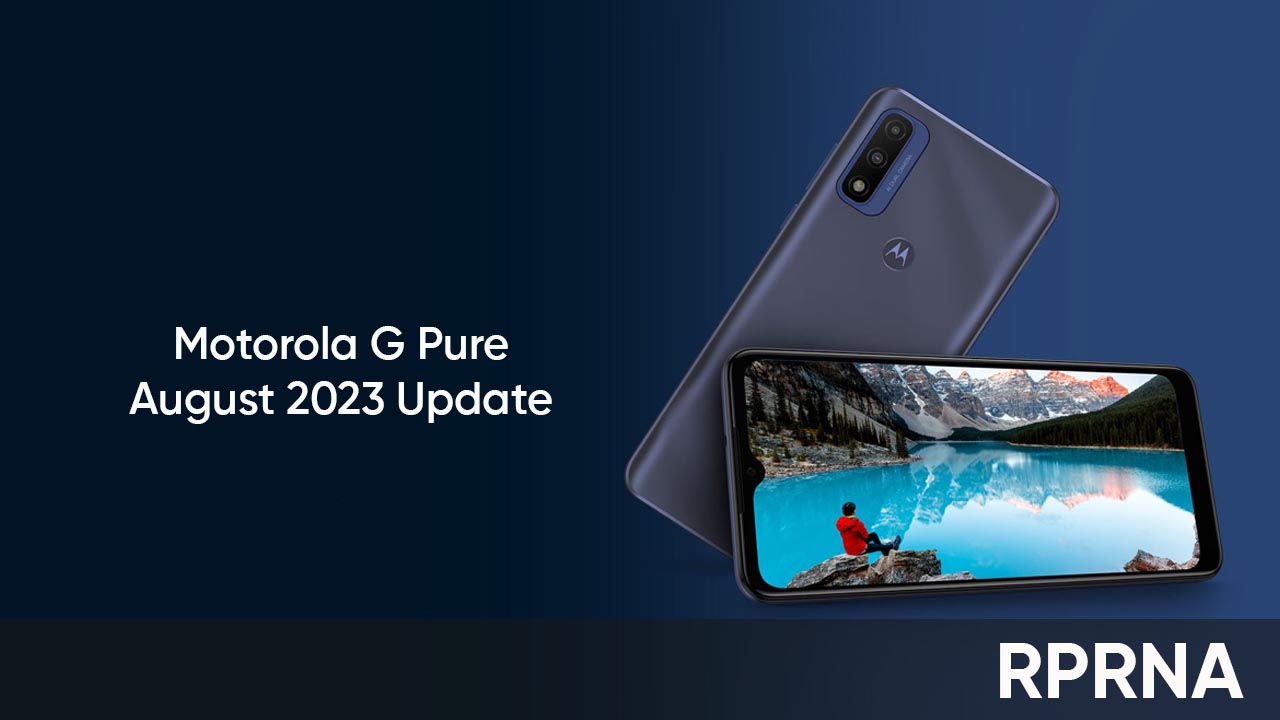 Motorola G Pure August 2023 update