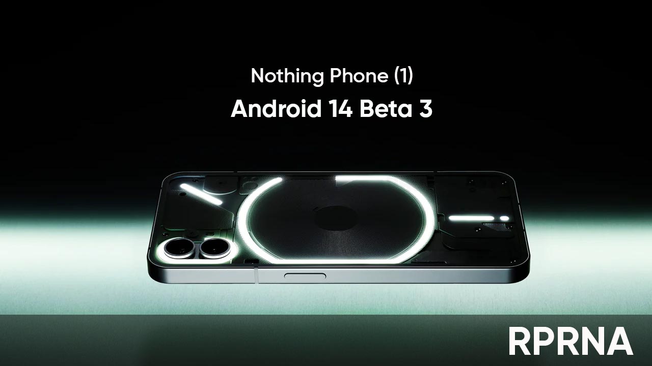 Nothing Phone Android 14 beta 3