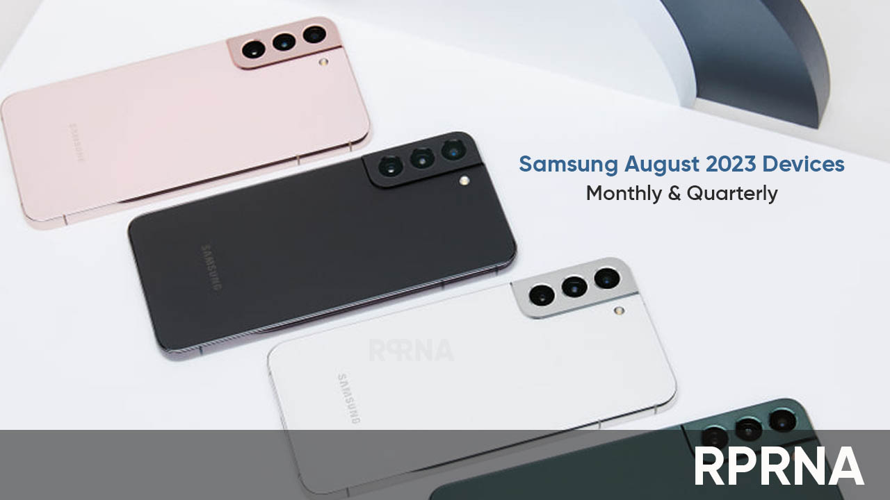 Samsung One UI August 2023 Devices