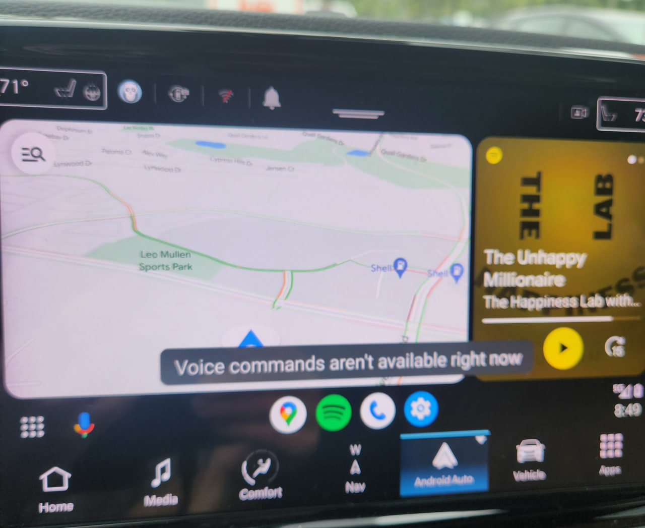 Android Auto Voice Command missing