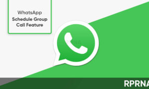 WhatsApp schedule group call feature