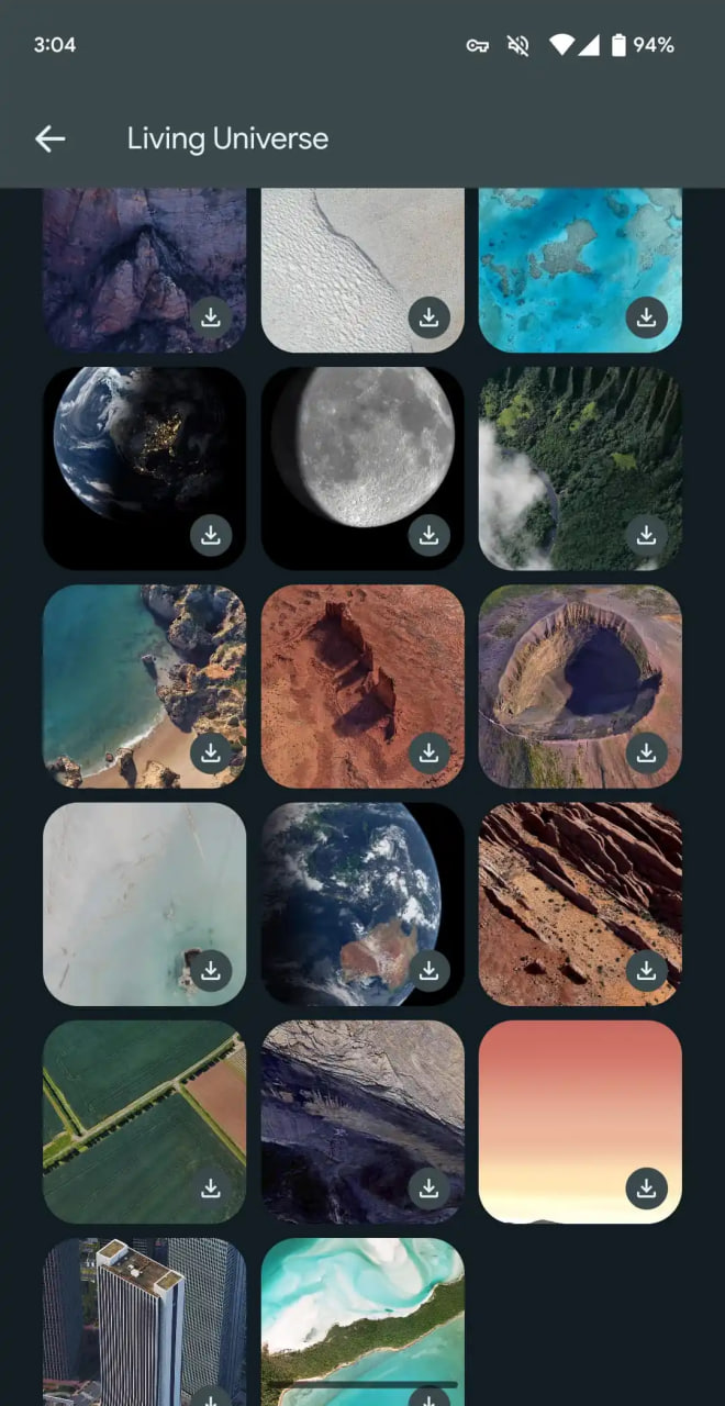 Google Pixel Fold Living Universe wallpapers
