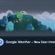 Google Weather User Interface