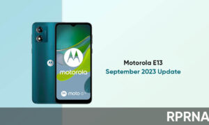 Motorola E13 September 2023 Update