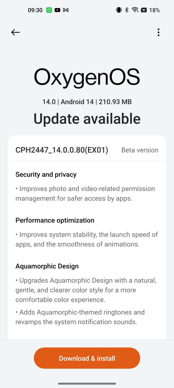 OnePlus 11 OxygenOS 14 open beta