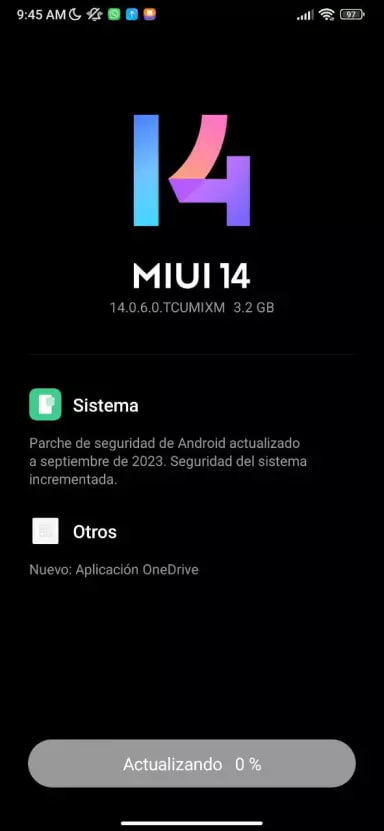 Redmi Note 8 (2021) September 2023 update