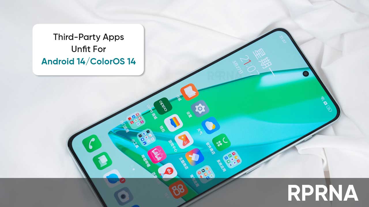 ColorOS 14 third-party apps
