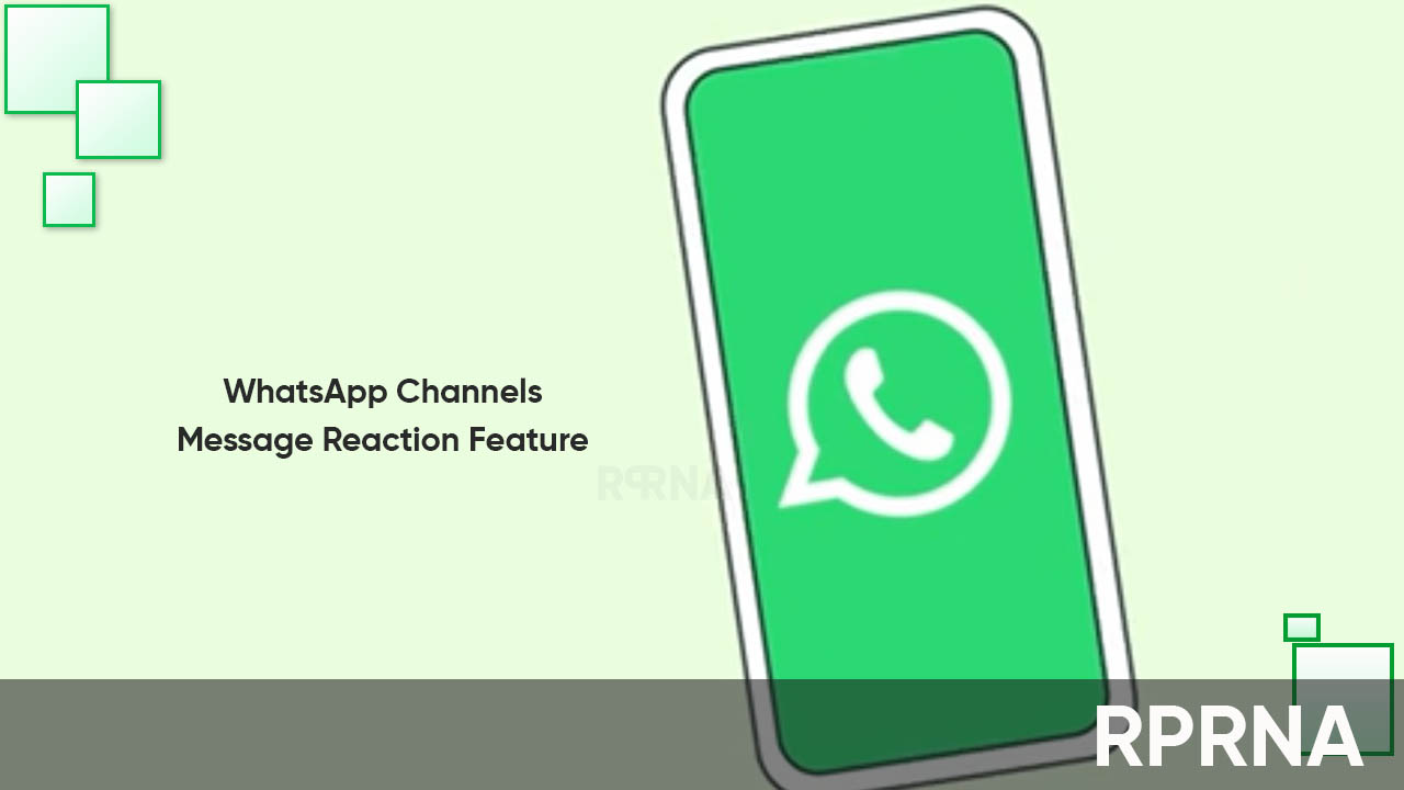 WhatsApp message reaction channels