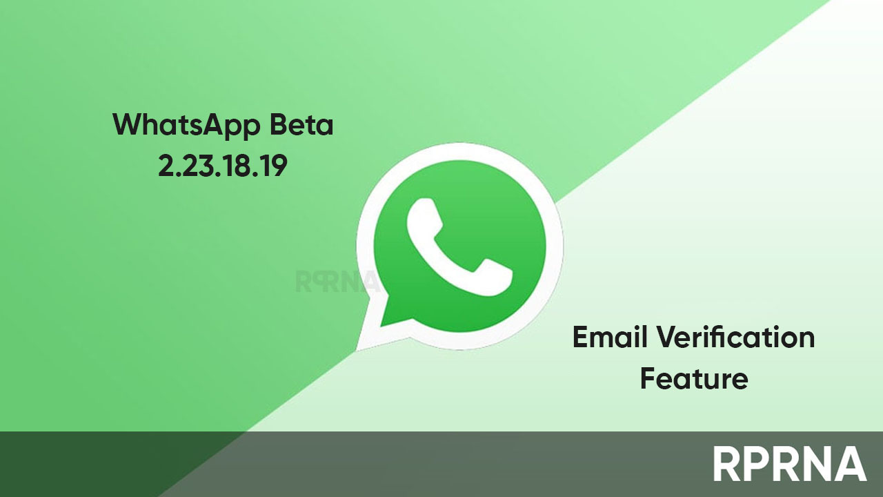 WhatsApp Email Verification feature