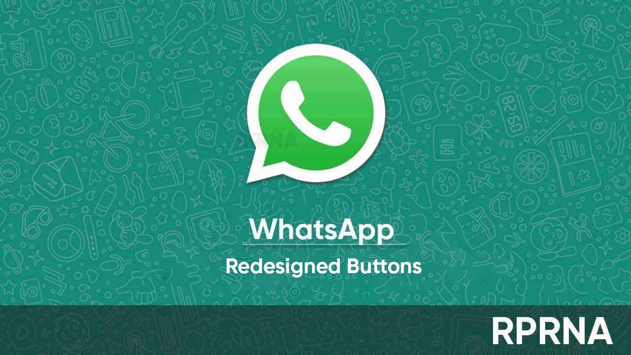 WhatsApp iOS redesigned buttons
