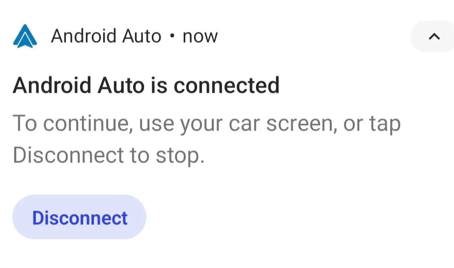Android Auto Disconnect button