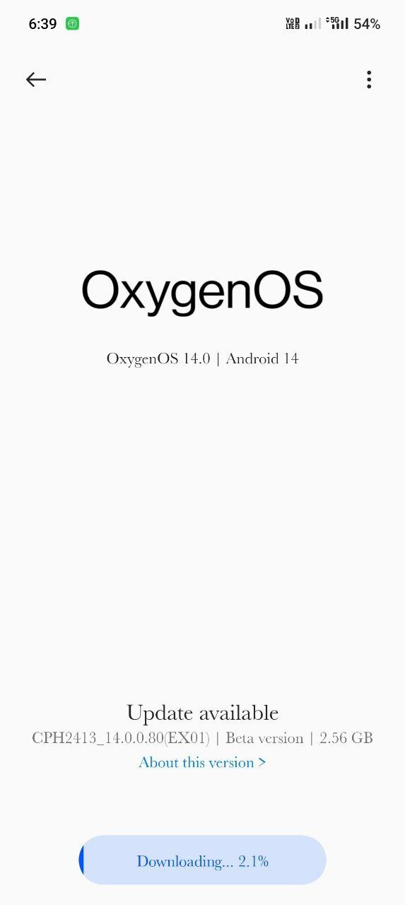 OnePlus 10T OxygenOS 14 closed beta