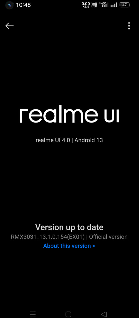 Realme X7 Max October 2023 update
