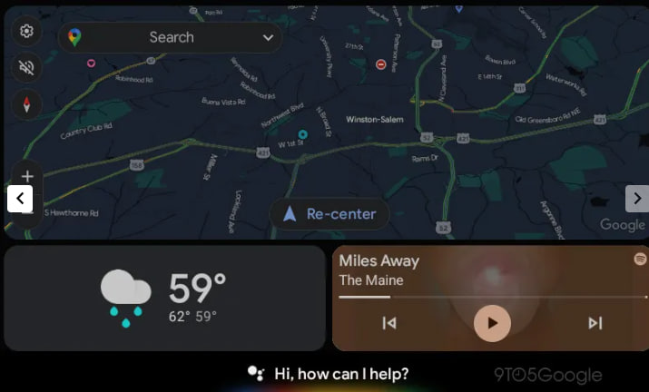  Google Assistant Android Auto redesign