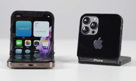 Apple clamshell foldable iPhone