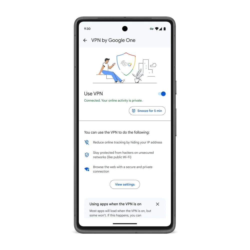 Google One VPN access all plans