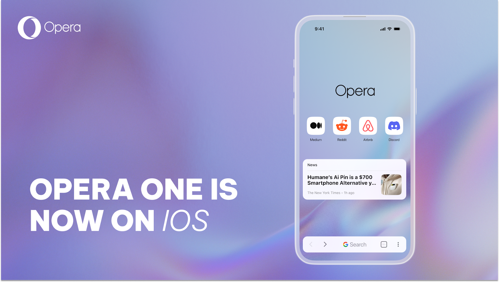 Opera Browser on iPhone