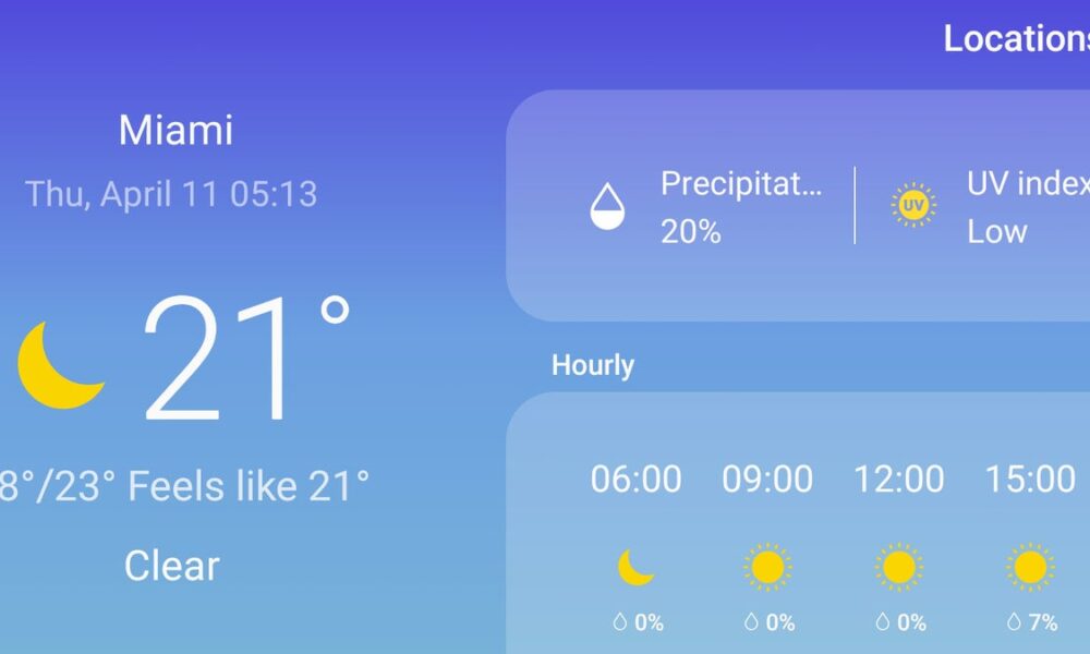 Samsung Weather App